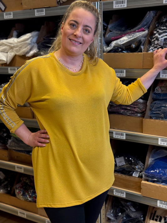 LGBlouse / Tunika med stripe langs ermet