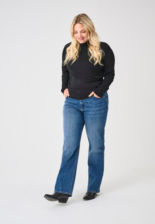 CarWilly - Højtaljet Lige Ben Jeans