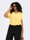 Arselasi s/s v-hals topp vevd
