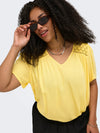 Arselasi s/s v-hals topp vevd