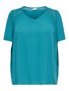 Arselasi s/s v-hals topp vevd