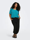 Arselasi s/s v-hals topp vevd