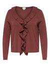 CarLuis Life New - Ruffle Strik Cardigan