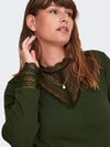 CarTilde - Blonde Bluse - Grøn