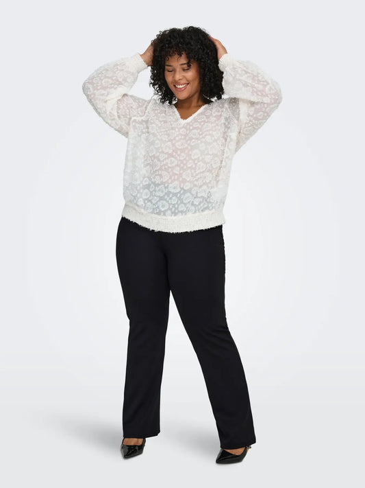 CARPEVER FLARED PANTS JRS - Blå