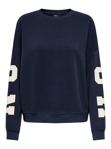 Carsweat Langærmet Back Sleeve Print Sweatshirt