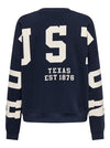 Carsweat Langærmet Back Sleeve Print Sweatshirt