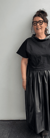 MINNIE LONG BLOUSE BLACK