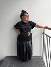 MINNIE LONG BLOUSE BLACK