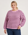 CarMonique - Stribet Pullover - Cyclamen Mel/Fig