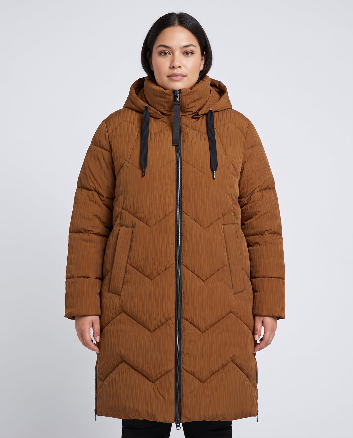 Quiltet jakke plus size