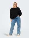 CARNEW ADALINE - Sort Strikbluse - NOOS