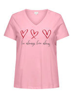 Carmae - T-Shirt med V-hals