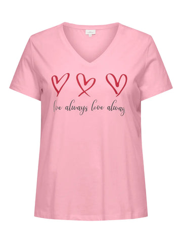 Carmae - T-Shirt med V-hals
