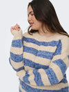 CARDUNDEE - Stribet Strikbluse