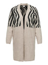CARJADE ZEBRA L/S CARDIGAN KNIT NOOS