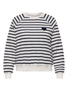 CARJUDY L/S STRIPE HEART SWEATSHIRT
