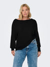 CARNEW ADALINE - Sort Strikbluse - NOOS