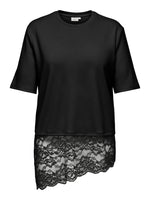 Carlise - T-shirt Med Blonde - Sort