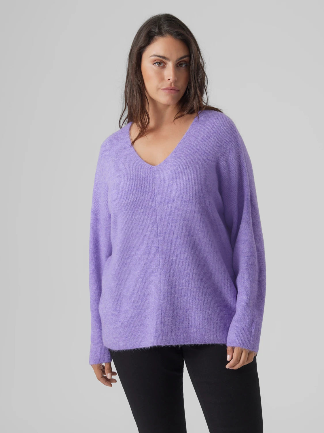 VMCREWLEFILE LS V-NECK BLOUSE NOOS CUR