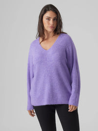 VMCREWLEFILE LS V-HALS BLOUSE NOOS CUR