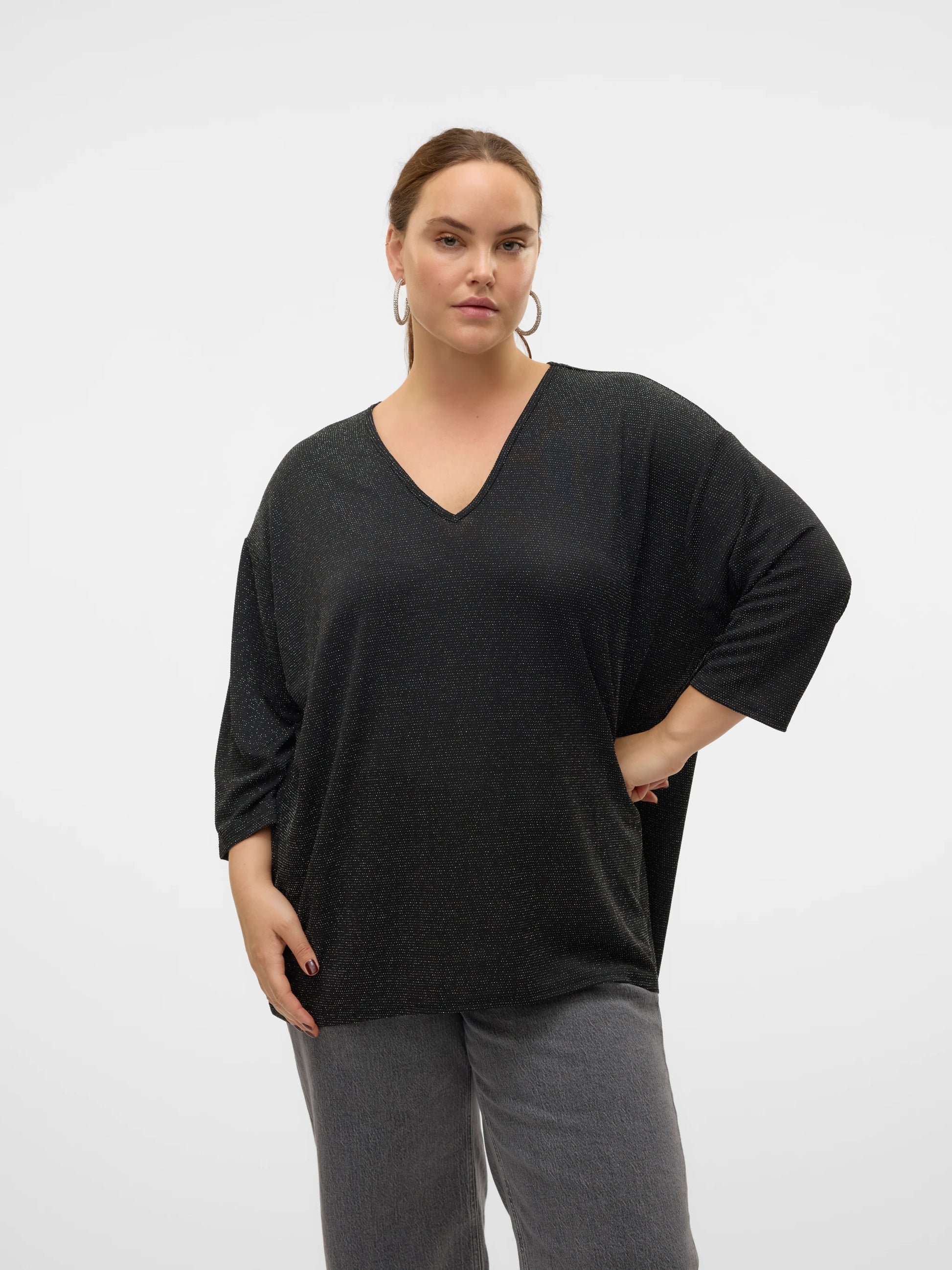 VMCKANVA 3/4 V-NECK TOP