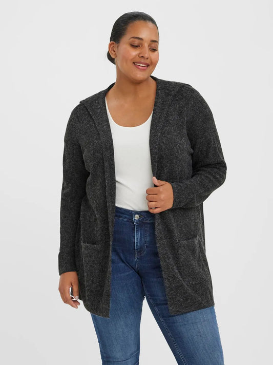 VmDoffy Cardigan med åpen hette