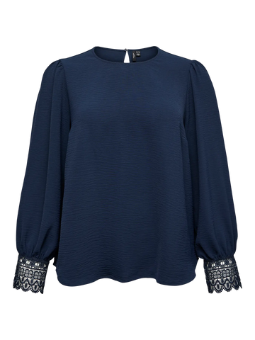 Calva Lace  - Bluse med blonde