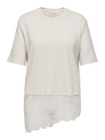Carlise - T-shirt Med Blonde - Hvid