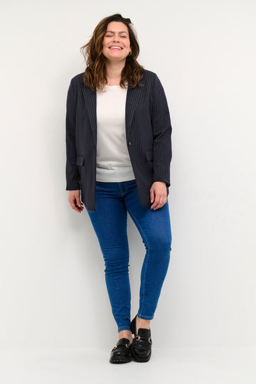 KcWinna Pinstripe Blazer-Pluspige