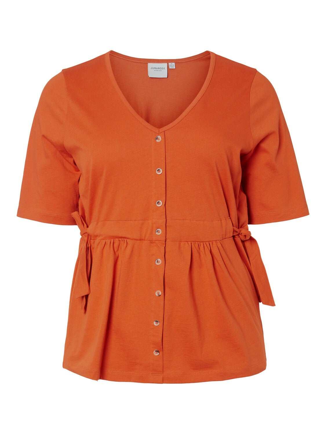 Orange bluse fra Junarose-Pluspige