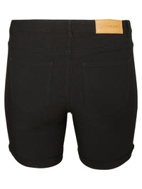 Klassiske sorte shorts med stræk fra Junarose.-Pluspige