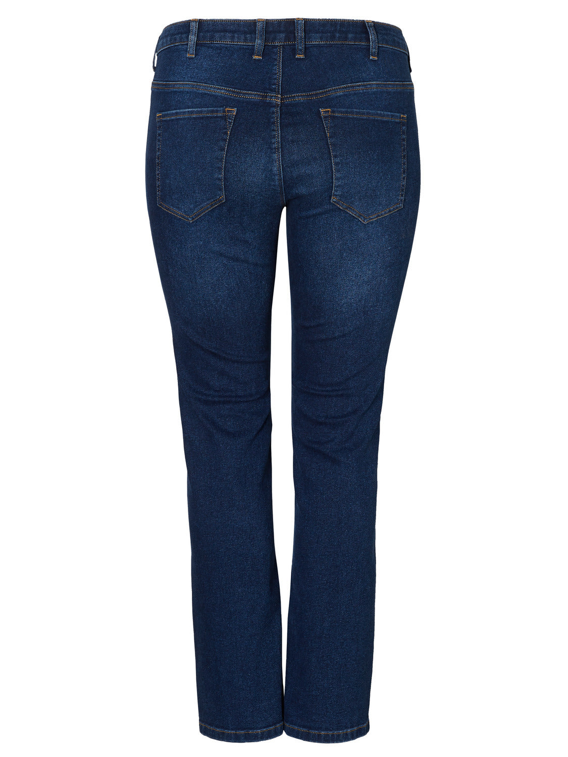 Mørkeblå jeans med lige ben fra Junarose-Pluspige