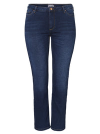 Jeans med normal talje og bootcut fra Junarose-Pluspige