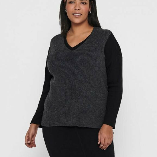 Strikket vest fra Carmakoma-Pluspige