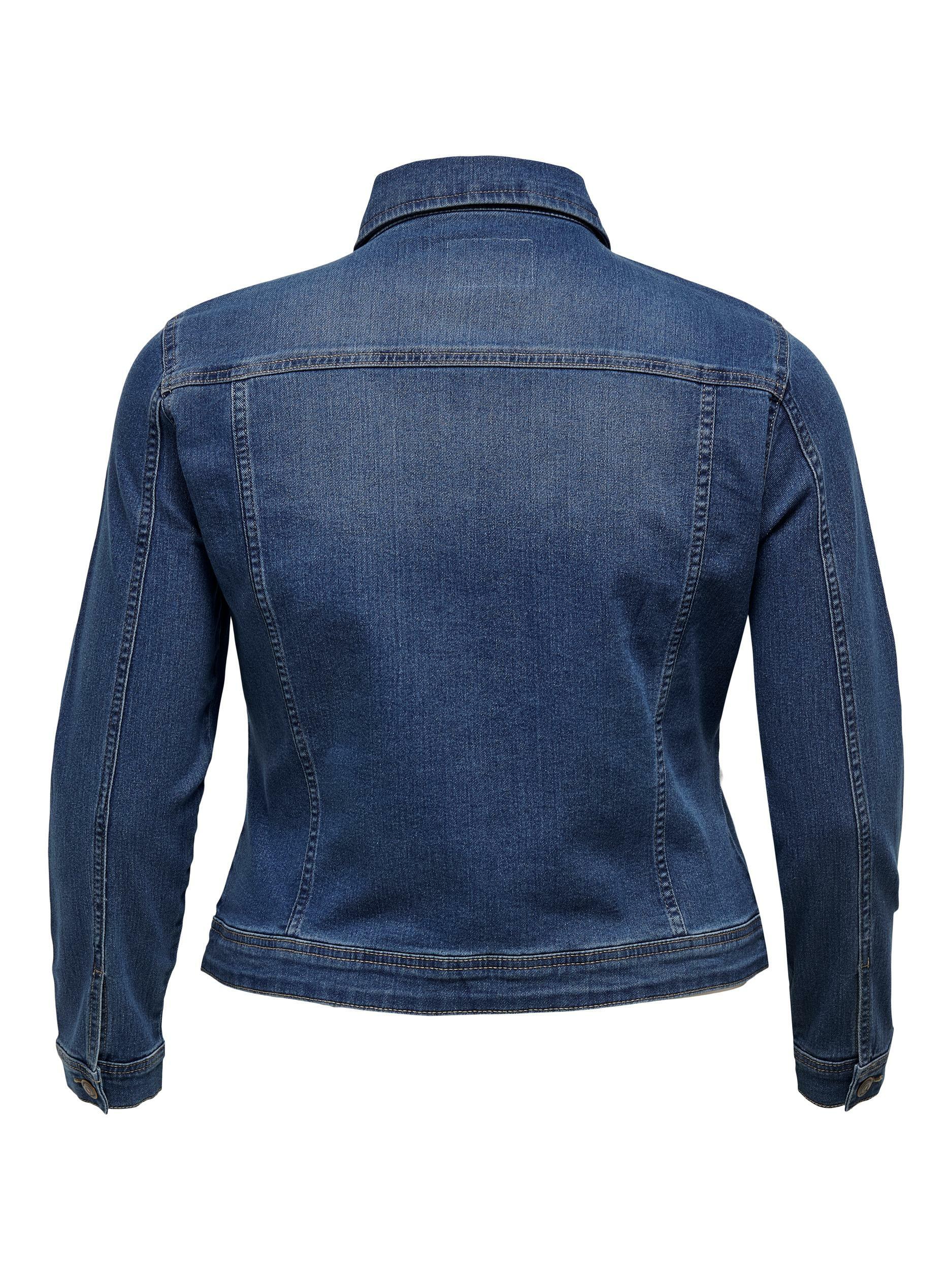 Fed denim jakke fra Carmakoma-Pluspige