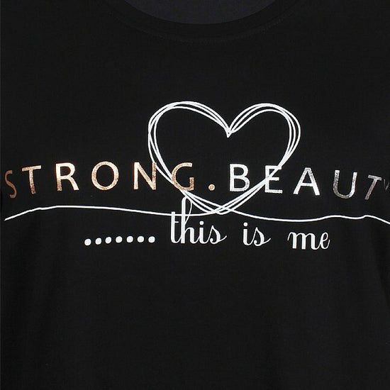 Bluse med print foran fra Zhenzi-Pluspige