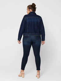 Smart denim jakke fra Carmakoma-Pluspige