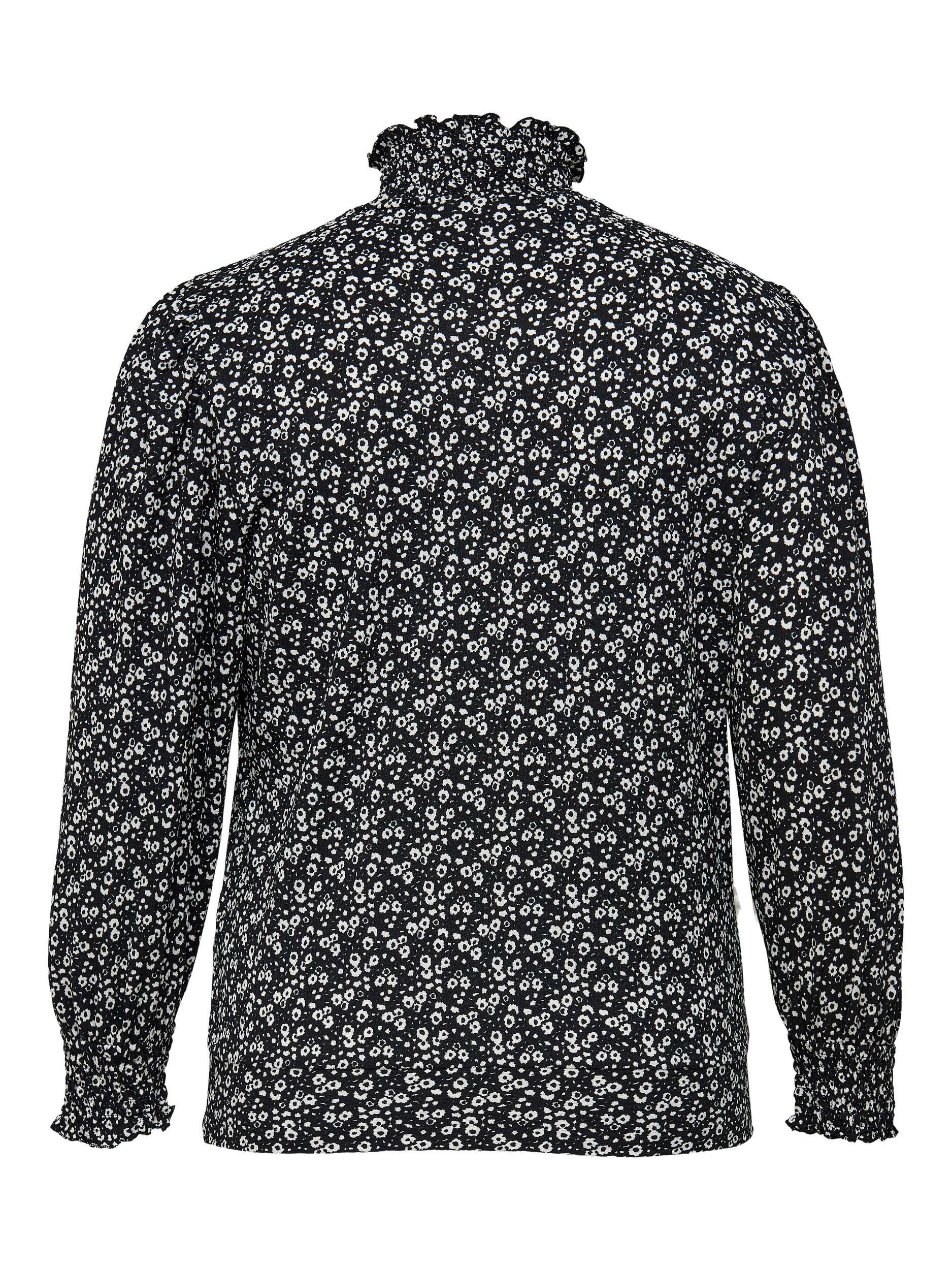 Sød bluse med høj hals fra Carmakoma-Pluspige