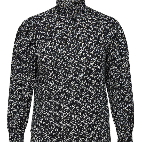 Sød bluse med høj hals fra Carmakoma-Pluspige