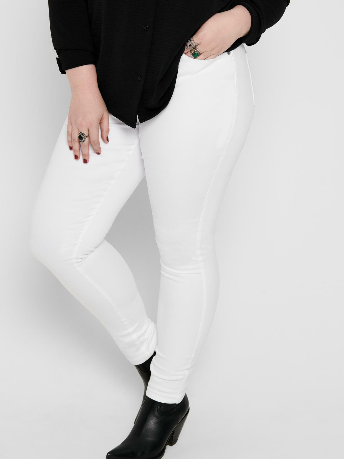 CarAugusta HW White Jeans-Pluspige