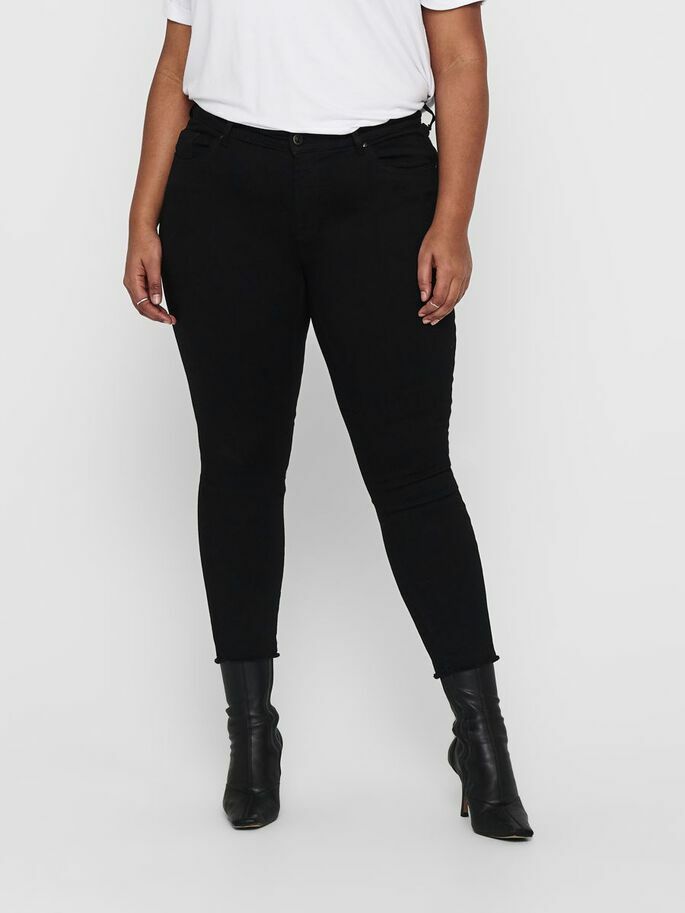 CarWilly Reg Raw Black Jeans-Pluspige