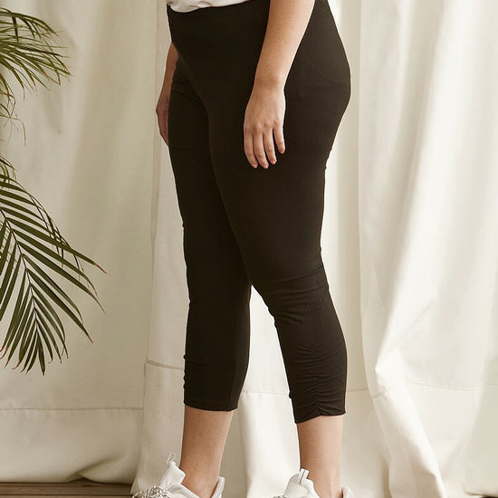 Bomulds-leggins i caprilængde fra Zhenzi-Pluspige