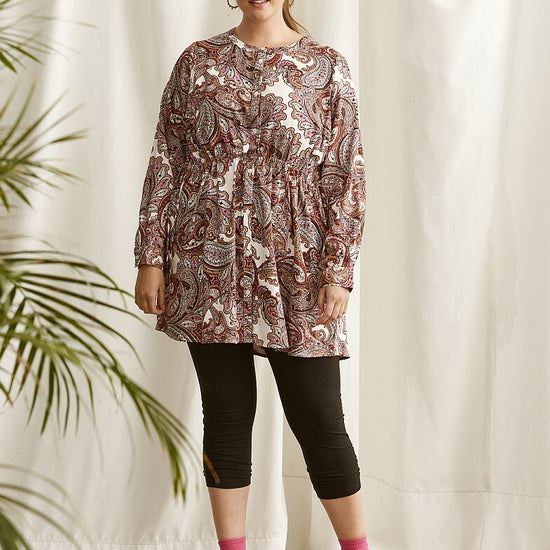 Bomulds-leggins i caprilængde fra Zhenzi-Pluspige