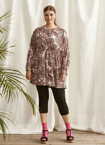 Bomulds-leggins i caprilængde fra Zhenzi-Pluspige