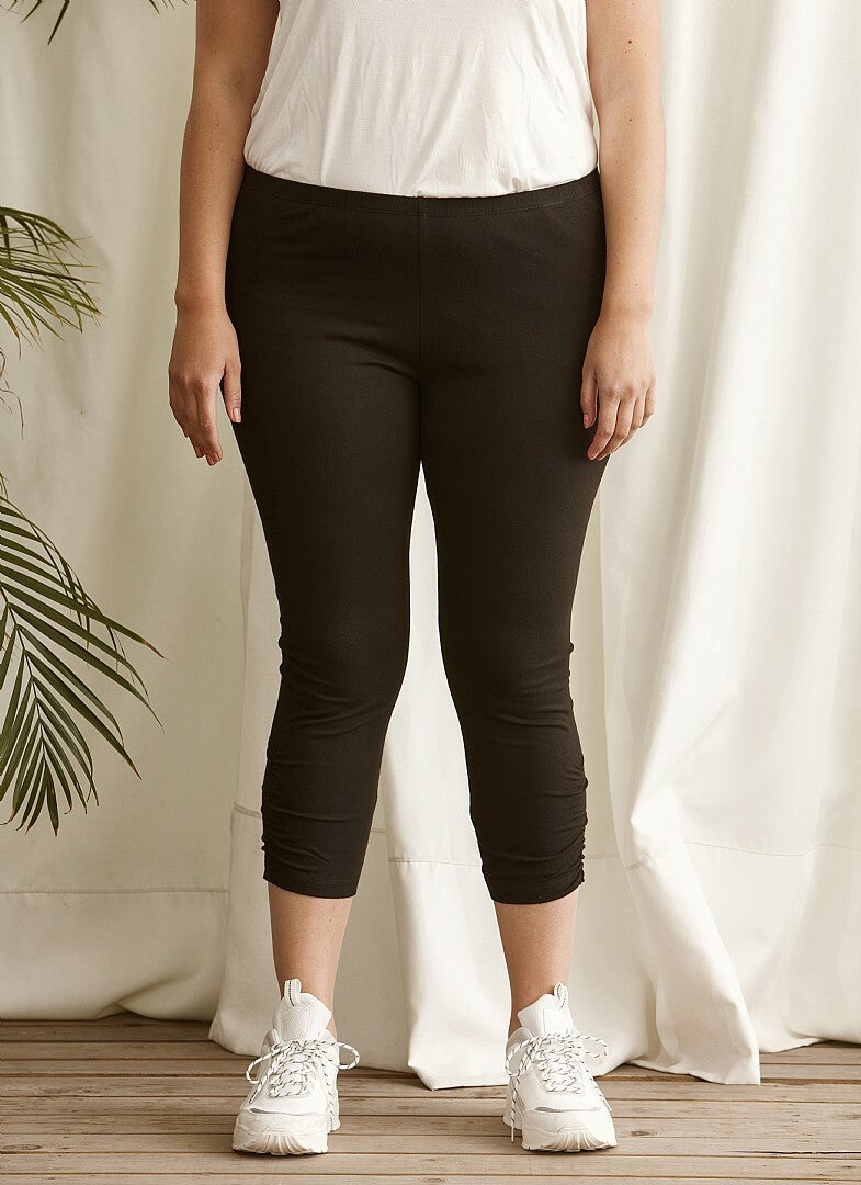 Bomulds-leggins i caprilængde fra Zhenzi-Pluspige