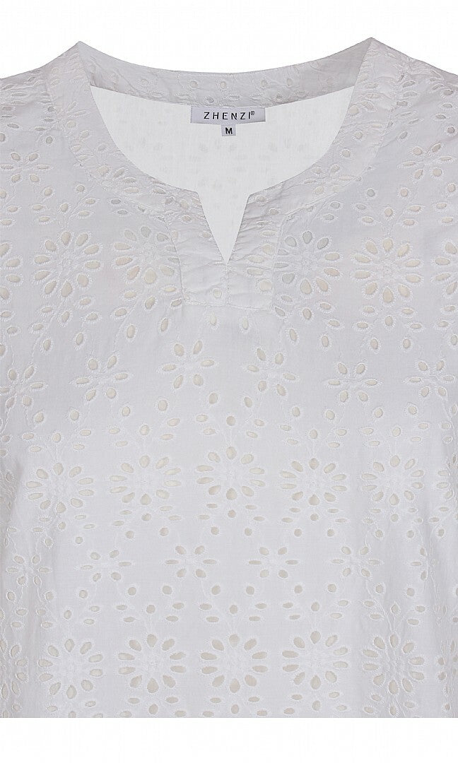 Smuk sommerkjole med blonder fra Zhenzi-Pluspige