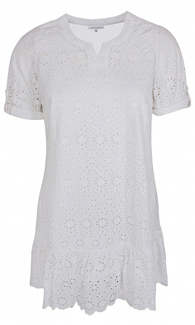 Smuk sommerkjole med blonder fra Zhenzi-Pluspige