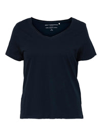 CarBonnie SS V-Neck Tee-Pluspige