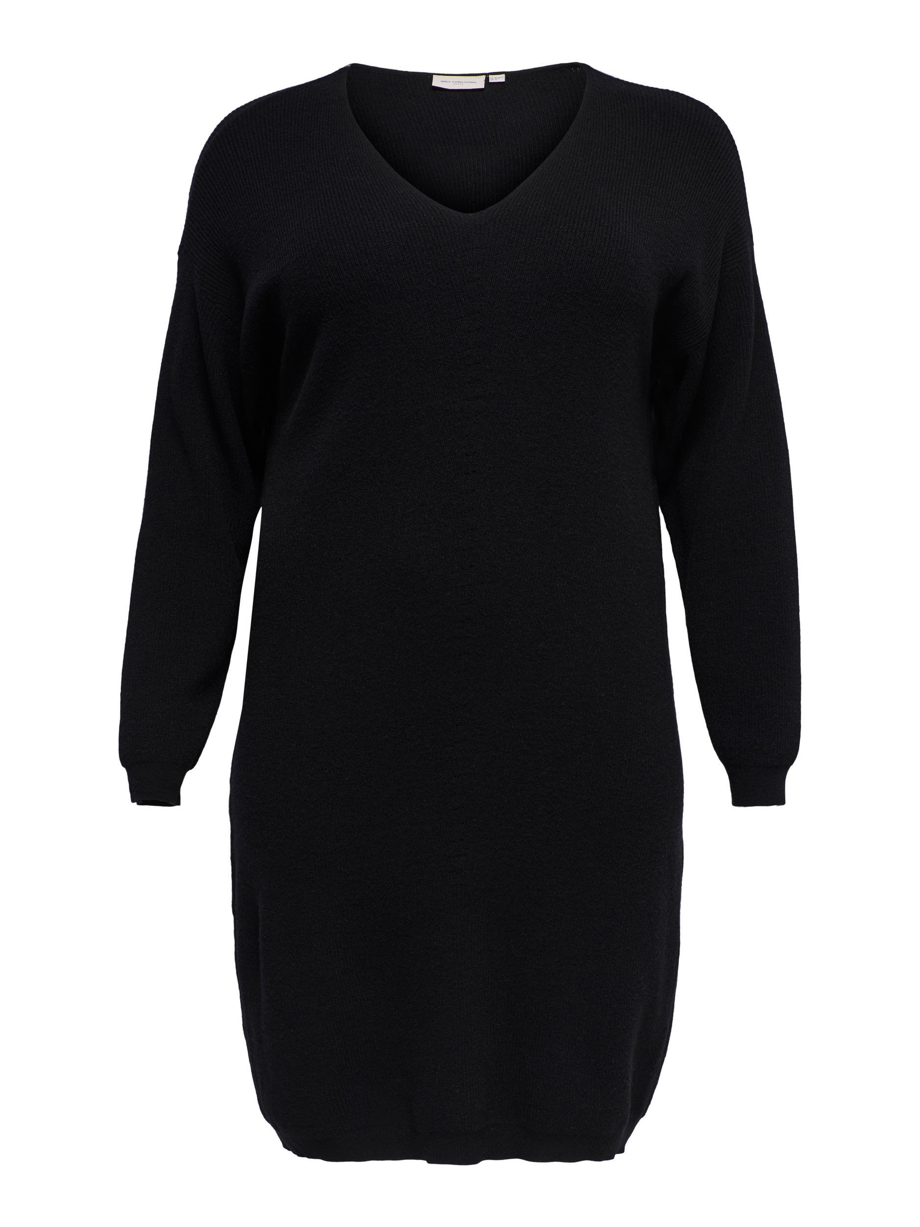 CarEsly V-Neck Knee Dress-Pluspige